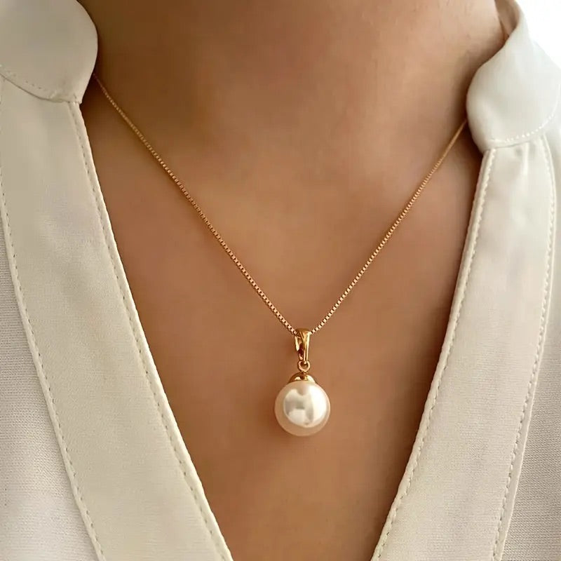 Luxury Square Plated Necklace & Earrings Set